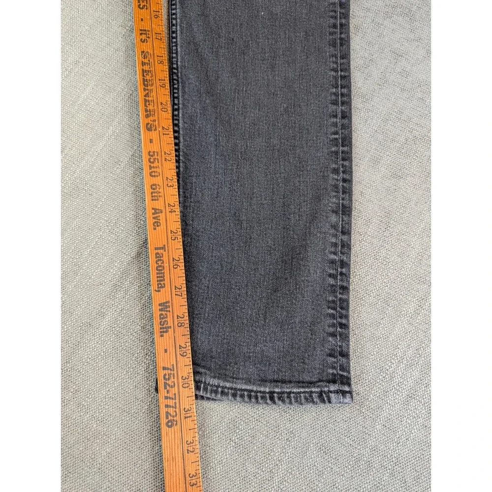 Revtown Jeans Mens 35x31 Black Taper Denim Stretch Medium Wash Pants - Picture 7 of 12